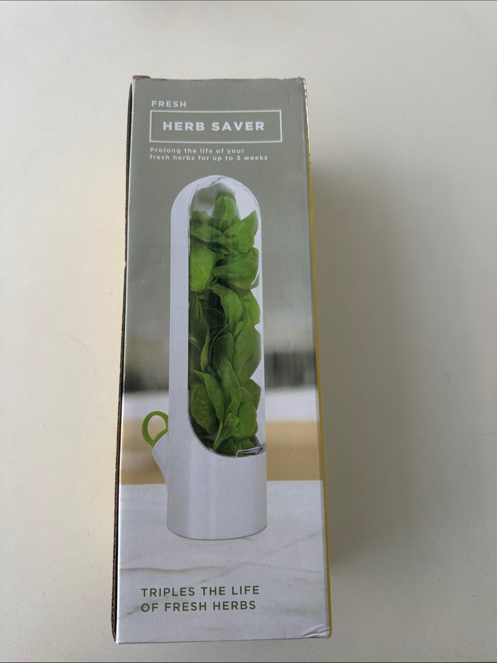 fresh White Herb Saver Herb Keeper